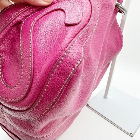 Vera Pelle Made in Italy Leather Shoulder Tote Bucket Bag Purse - Picture 15 of 16